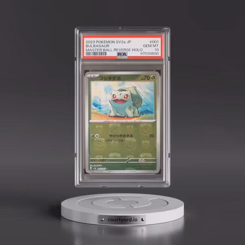 2023 Pokémon Sv2a-Pokemon 151 #001 Bulbasaur - Reverse Holo Master Ball (PSA 10 GEM MINT)
