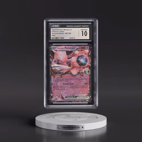 2025 Pokémon Dri EN-Destined Rivals #081 Team Rocket's Mewtwo EX - Holo (CGC 10 GEM MINT)