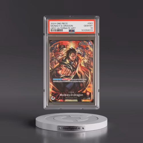 2024 One Piece OP07-500 Years in the Future #001 Monkey D. Dragon - Alternate Art (PSA 10 GEM MINT)