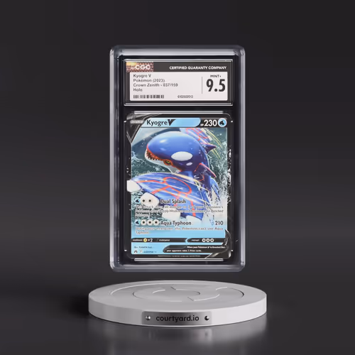 2023 Crown Zenith #037/159 Kyogre V - Holo (CGC 9.5 MINT+)