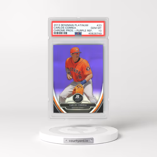 2013 Bowman Platinum Chrome Prospects #23 Carlos Correa - Purple Refractor (PSA 10 GEM MINT)