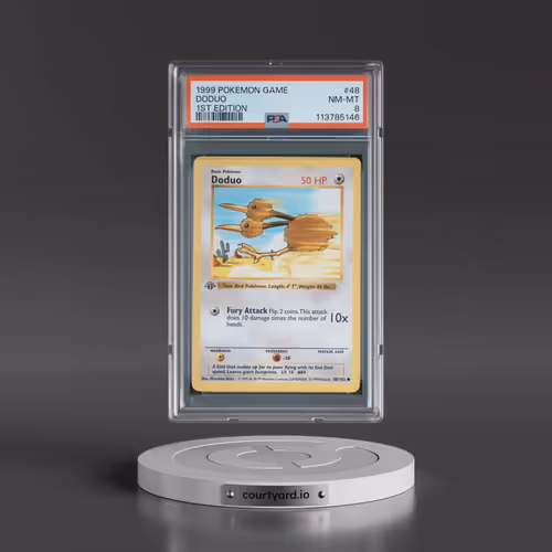 1999 Pokémon Game #48 Doduo - 1st Edition (PSA 8 NM-MT)