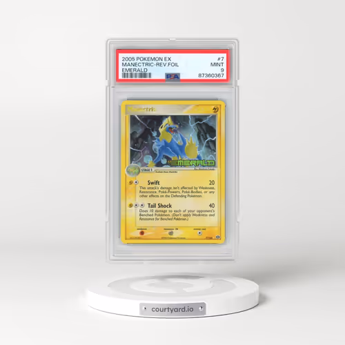 2005 Pokémon EX Emerald #7 Manectric - Reverse Foil (PSA 9 MINT)