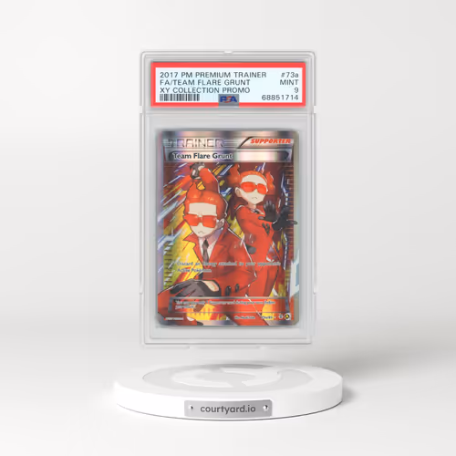 2017 Pokémon Premium Trainer XY Collection Promo #73a Team Flare Grunt - Full Art (PSA 9 MINT)