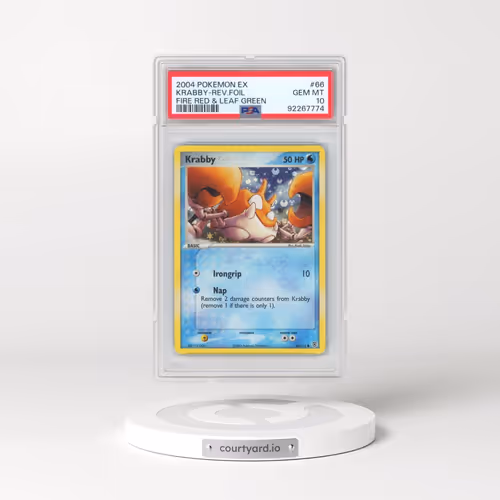 2004 Pokémon EX Fire Red & Leaf Green #66 Krabby - Reverse Foil (PSA 10 GEM MINT)