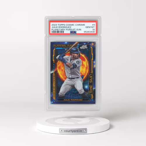 2023 Topps Cosmic Chrome Planetary Pursuit #9 Julio Rodriguez - Sun (PSA 10 GEM MINT)
