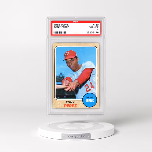 1968 Topps #130 Tony Perez (PSA 4 VG-EX)