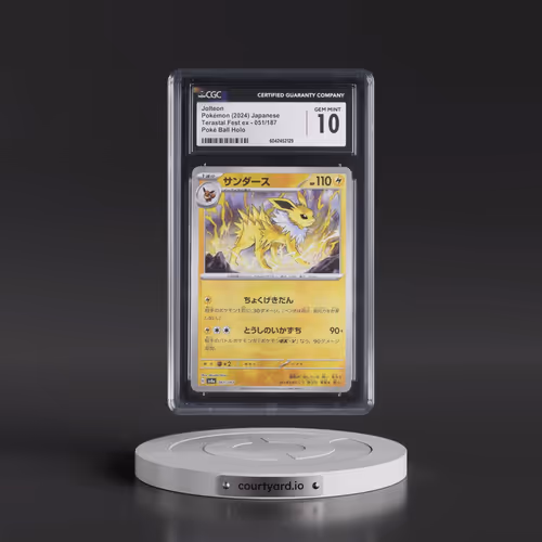 2024 High Class Pack: Terastal Fest ex - sv8a #051/187 Jolteon - Poké Ball Holo (CGC 10 GEM MINT)