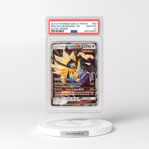 2018 Pokémon Sun & Moon Ultra Prism #90 Dusk Mane Necrozma GX - Holo (PSA 10 GEM MINT)