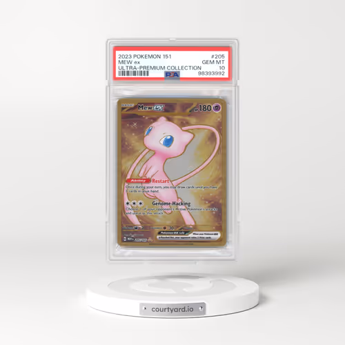 2023 Scarlet & Violet 151 - MEW EN #205 Mew ex - Gold Metal - Ultra-Premium Collection (PSA 10 GEM MINT)