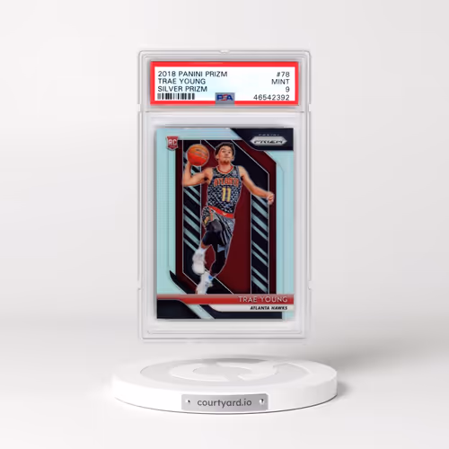2018 Panini Prizm #78 Trae Young - Silver Prizm (PSA 9 MINT)