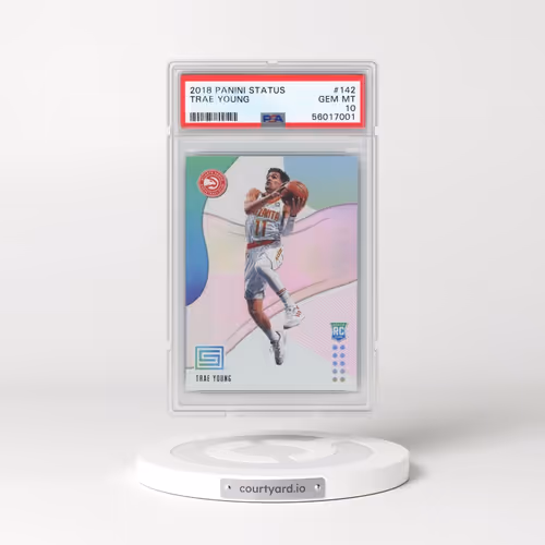 2018 Panini Status #142 Trae Young (PSA 10 GEM MINT)