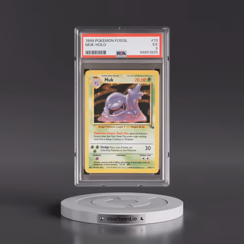 1999 Pokémon Fossil #13 Muk - Holo (PSA 5 EX)