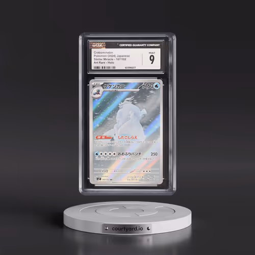 2024 Pokémon SV7-Stellar Miracle #107 Crabominable - Art Rare (CGC 9 MINT)