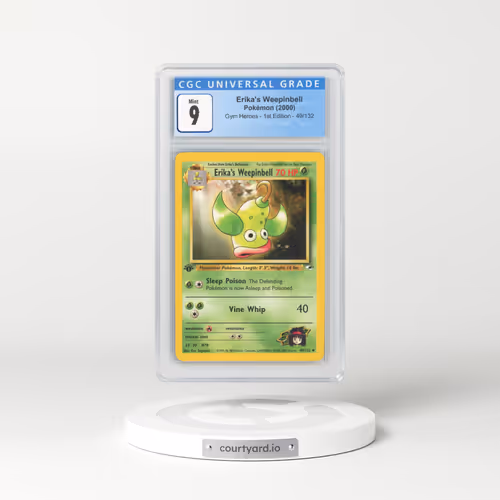 2000 Gym Heroes #49/132 Erika's Weepinbell - 1st Edition 1st Edition (CGC 9 MINT)