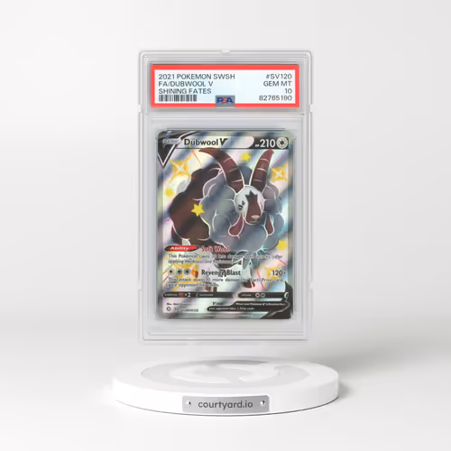 2021 Pokémon Sword & Shield Shining Fates #SV120 Dubwool V - Holo Full Art (PSA 10 GEM MINT)