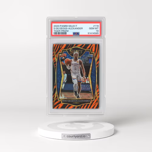 2020 Panini Select #119 Shai Gilgeous-Alexander - Tiger Prizm (PSA 10 GEM MINT)