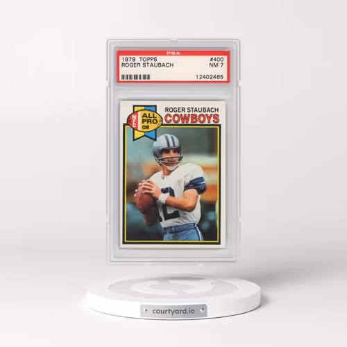 1979 Topps #400 Roger Staubach (PSA 7 NM)