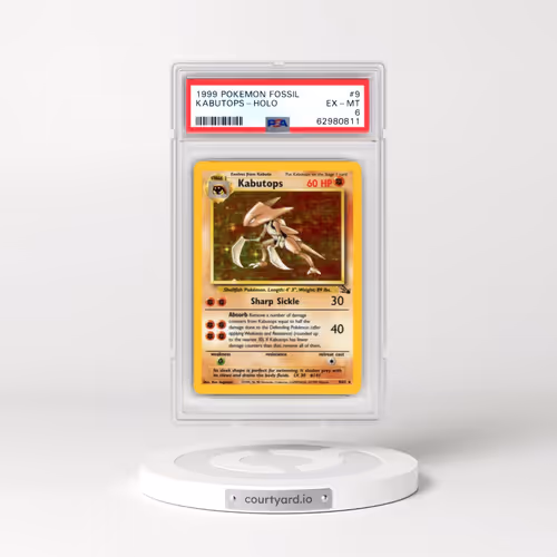 1999 Pokémon Fossil #9 Kabutops - Holo (PSA 6 EX-MT)