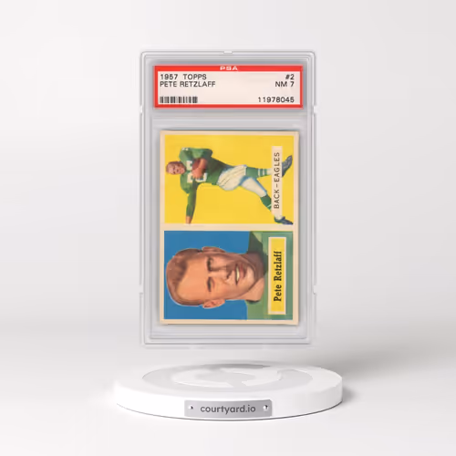 1957 Topps #2 Pete Retzlaff (PSA 7 NM)