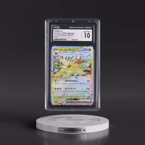 2024 High Class Pack: Terastal Fest ex - sv8a #003/187 Leafeon ex - Holo (CGC 10 GEM MINT)