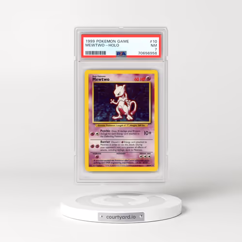 1999 Pokémon Game #10 Mewtwo - Holo (PSA 7 NM)