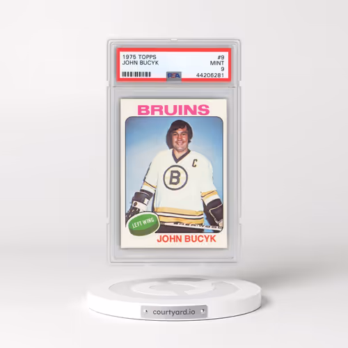 1975 Topps #9 John Bucyk (PSA 9 MINT)