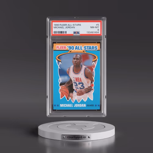 1990 Fleer All-Stars #5 Michael Jordan (PSA 8 NM-MT)