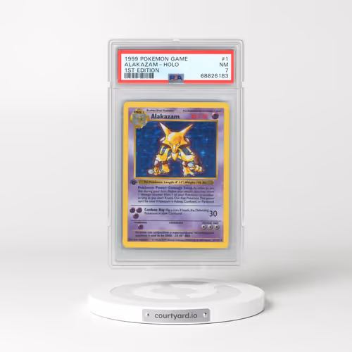1999 Pokémon Game #1 Alakazam - 1st Edition Holo (PSA 7 NM)