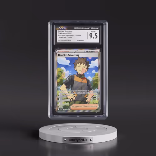 2025 Pokémon Jtg EN-Journey Together #179 Brock's Scouting - Ultra Rare (CGC 9.5 MINT+)