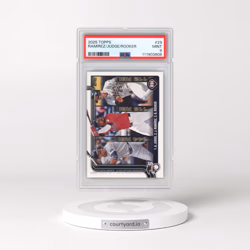 2025 Topps #29 Aaron Judge/Brent Rooker/Jose Ramirez (PSA 9 MINT)