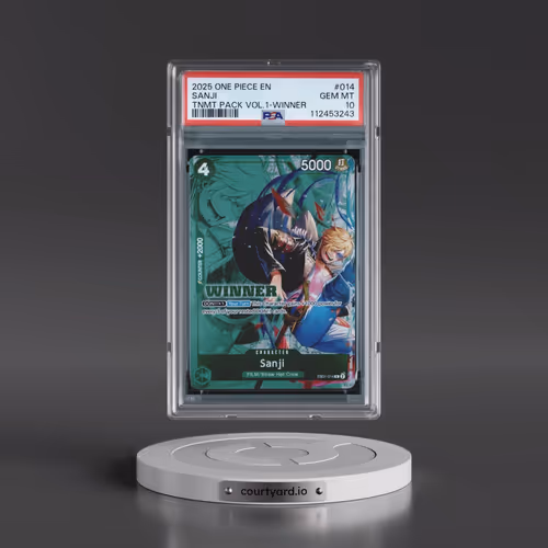2025 One Piece Tournament Pack Vol.1 #014 Sanji - Winner (PSA 10 GEM MINT)