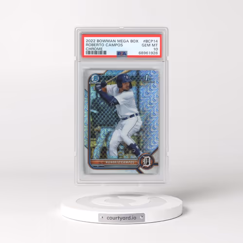 2022 Bowman Mega Box Chrome #14 Roberto Campos (PSA 10 GEM MINT)