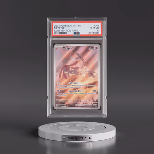 2024 Pokémon Ssp EN-Surging Sparks #204 Mesprit - Illustration Rare (PSA 10 GEM MINT)