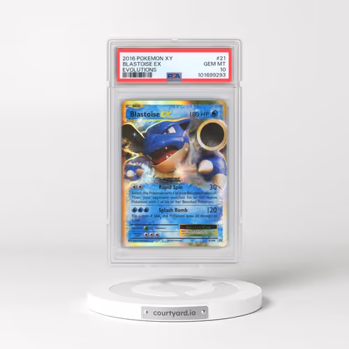 2016 Pokémon XY Evolutions #21 Blastoise EX - Holo (PSA 10 GEM MINT)