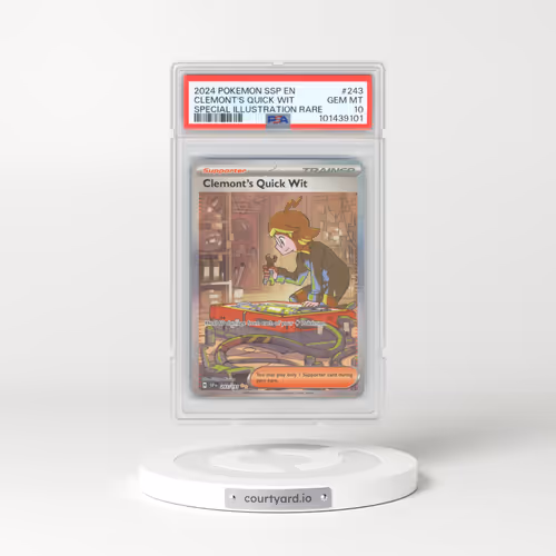 2024 Pokémon Ssp EN-Surging Sparks #243 Clemont's Quick Wit - Special Illustration Rare (PSA 10 GEM MINT)