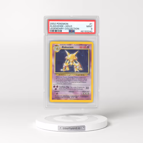 2002 Pokémon Legendary Collection #1 Alakazam - Holo (PSA 9 MINT)