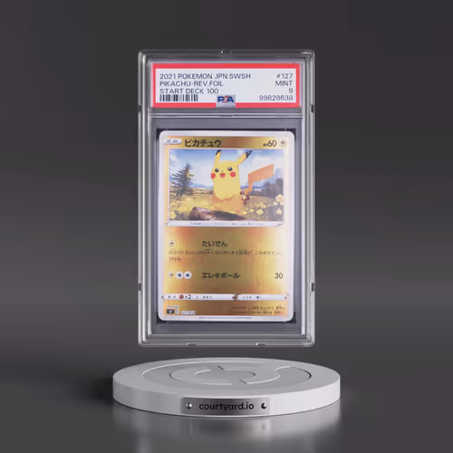 2021 Pokémon Sword & Shield Start Deck 100 #127 Pikachu - Reverse Foil (PSA 9 MINT)