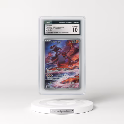 2023 Raging Surf #069/062 Groudon - Art Rare (CGC 10 GEM MINT)