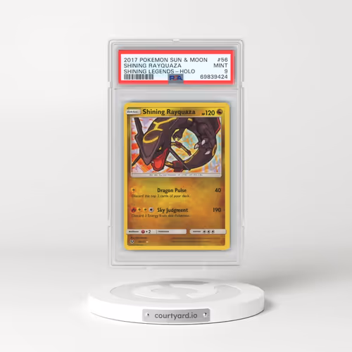 2017 Pokémon Sun & Moon Shining Legends #56 Shining Rayquaza - Holo Holo (PSA 9 MINT)
