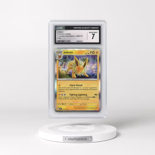 2025 Prismatic Evolutions - PRE EN #029/131 Jolteon - Holo (CGC 7 NM)