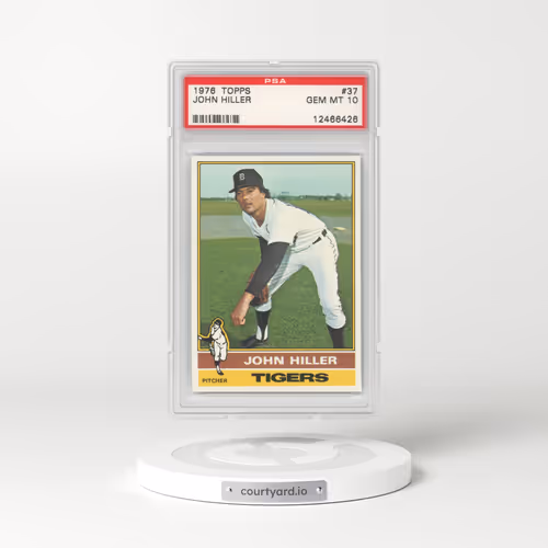 1976 Topps #37 John Hiller (PSA 10 GEM MINT)