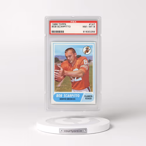1968 Topps #147 Bob Scarpitto (PSA 8 NM-MT)