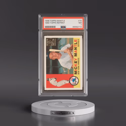 1996 Topps Mantle Reprint #10 1960 Topps Reprint (PSA 7 NM)