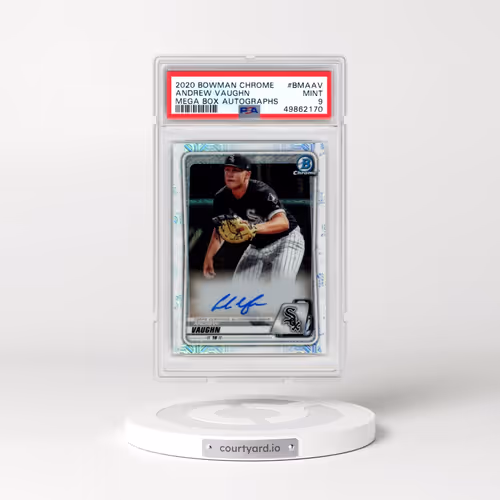 2020 Bowman Chrome Mega Box Autographs #BMAAV Andrew Vaughn (PSA 9 MINT)
