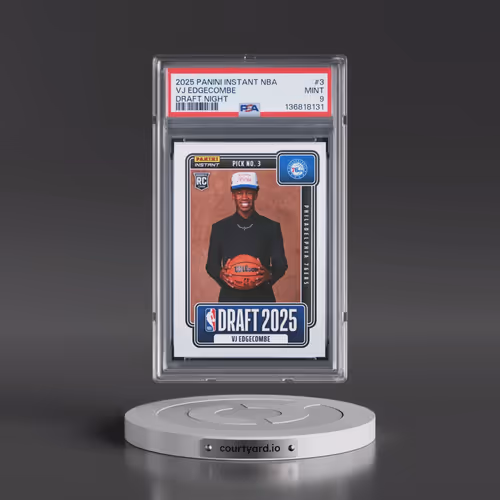 2025 Panini Instant NBA Draft Night #3 VJ Edgecombe (PSA 9 MINT)
