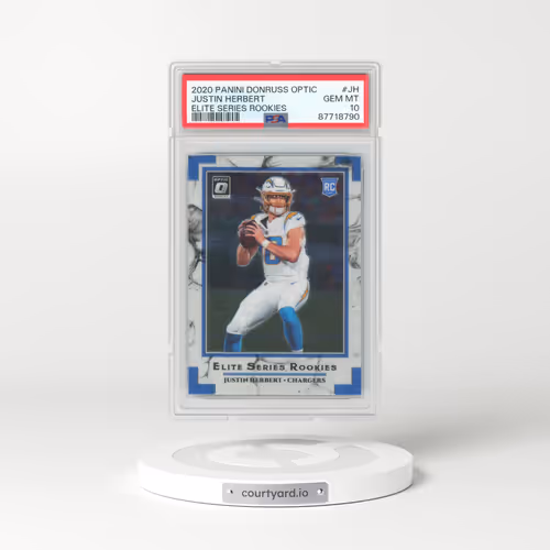 2020 Panini Donruss Optic Elite Series Rookies #JH Justin Herbert (PSA 10 GEM MINT)