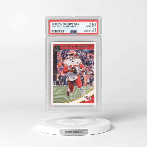 2018 Panini Donruss #138 Patrick Mahomes II (PSA 10 GEM MINT)