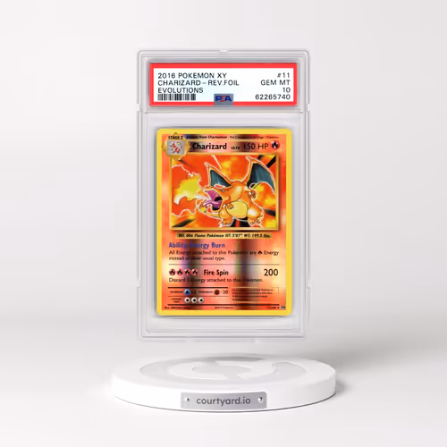 2016 Pokémon XY Evolutions #11 Charizard - Reverse Foil (PSA 10 GEM MINT)