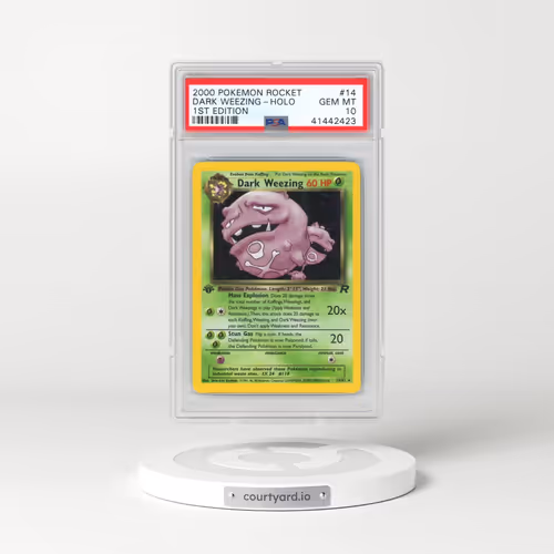 2000 Pokémon Rocket #14 Dark Weezing - 1st Edition Holo (PSA 10 GEM MINT)